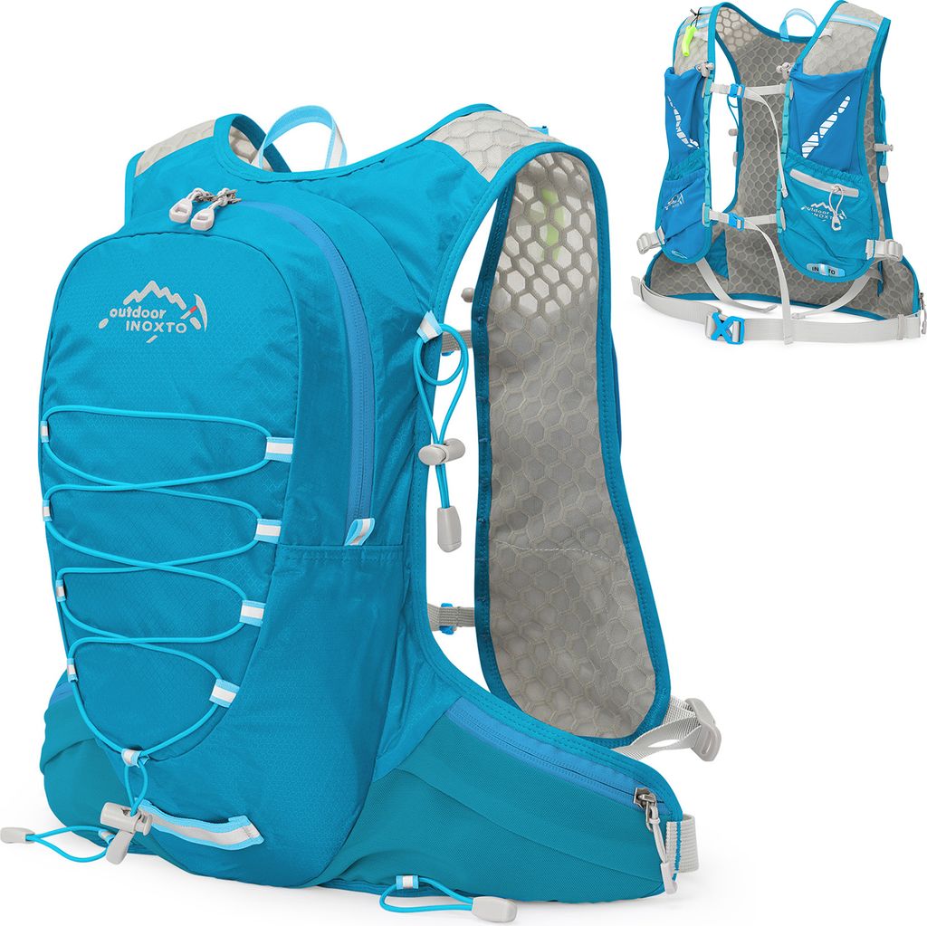 12L Fahrrad-Trinkrucksack Leichter Reitwesten-Rucksack fuer Laufen im Freien, Camping, Wandern, Bergsteigen