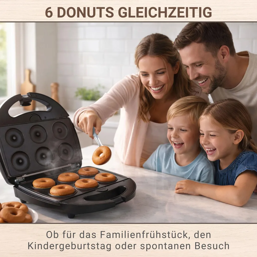 Appareil à donuts multifonction Syntrox avec plaques interchangeables - 7