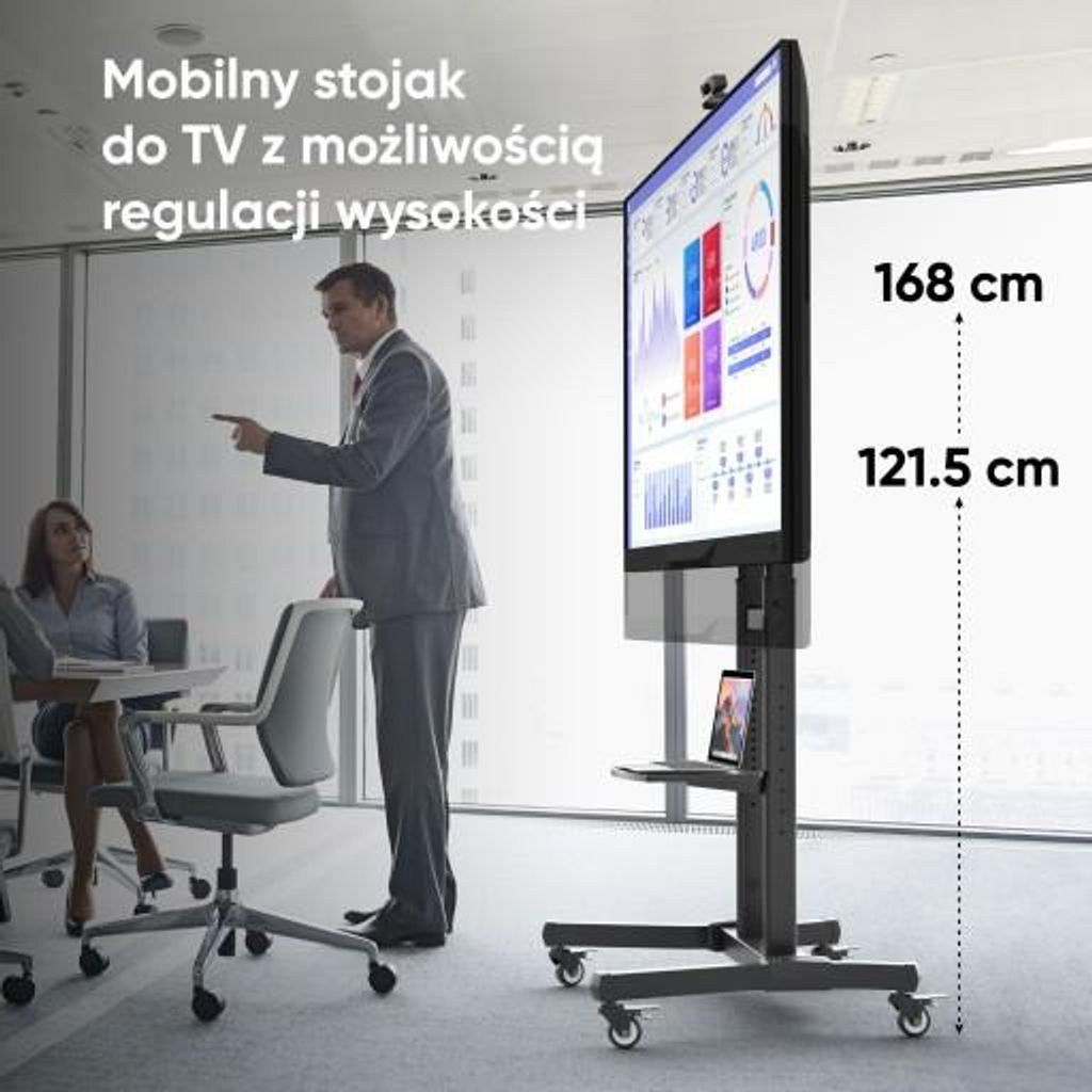 Laikiklis Mobilny stojak do TV 50" - 90" do 90 kg ONKRON Obrázok produktu 