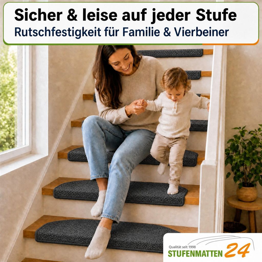 Stufenmatten Rambo New Halbrund SparSet - Anthrazit 18 Produktbild 