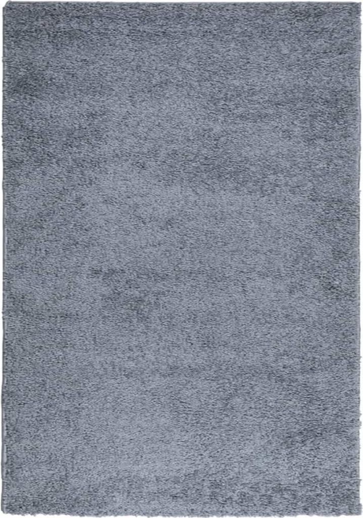 vidaXL Shaggy-Teppich PAMPLONA Hochflor Modern Blau 120x170 cm