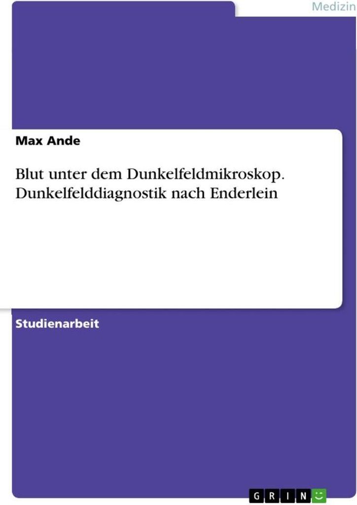 Blut unter dem Dunkelfeldmikroskop.Dunkelfelddiagnostik nach Enderlein
