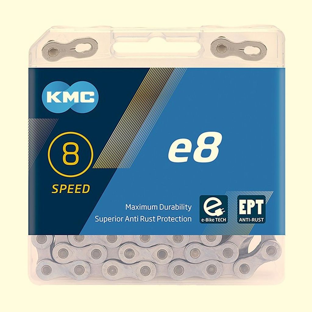 Schaltungskette KMC e8 EPT für E-Bike    1/2" x 3/32", 122 Produktbild 
