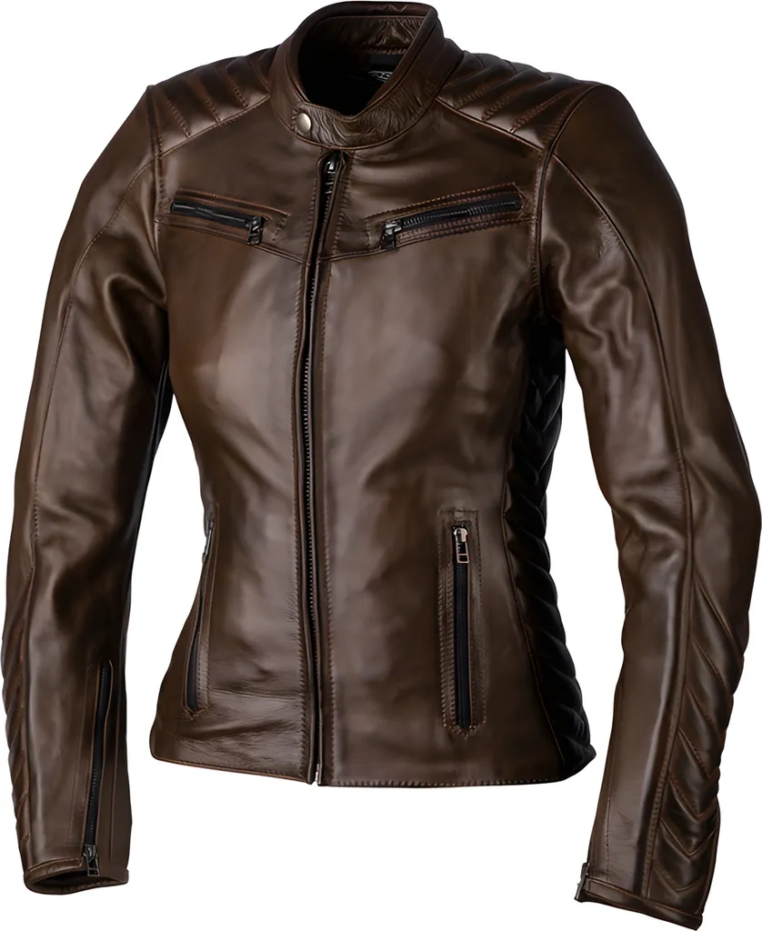 Blouson RST Roadster 3 en cuir de vachette avec protections CE - Marron