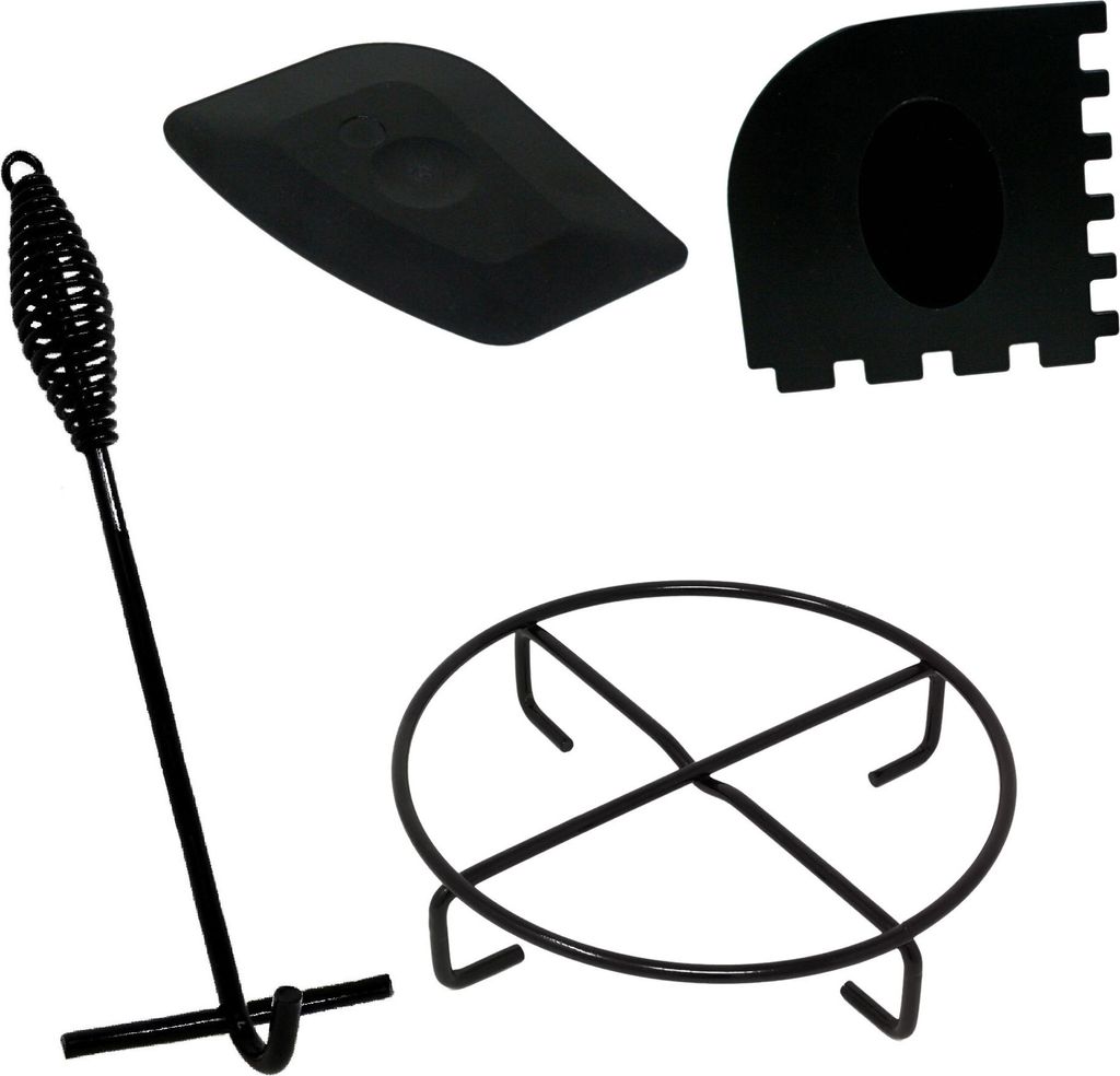 ToCi Dutch Oven Zubehör Set mit Deckelheber, Untersetzer und Reinigungsschaber