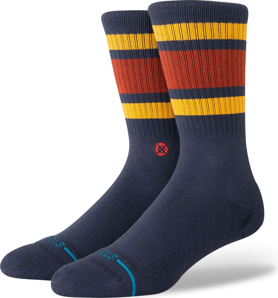 Stance Boyd ST Crew Socken Gold Navy Baumwolle 1 Paar