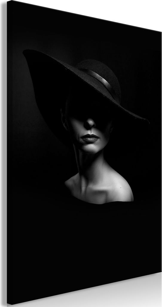 Italienischer Leinwand Leinwandbild - Mysterious Woman (1 Part) Vertical 80x120 cm Menschen h-B-0116-b-a