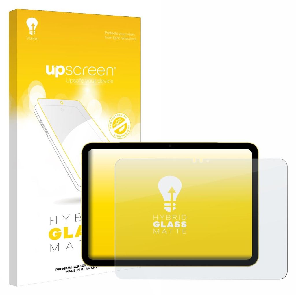 upscreen Entspiegelungs Schutzglas für Apple iPad Air 11" M3 WiFi 2025 Schutzfolie Panzer Folie Glas Display Schutz matt