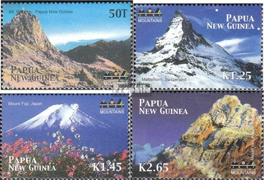 Briefmarken Papua-Neuguinea 2002 Mi 963-966 (kompl.Ausg.) postfrisch Berge