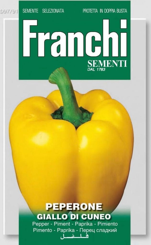 Paprikasamen - Paprika Giallo Di Cuneo von Franchi Sementi