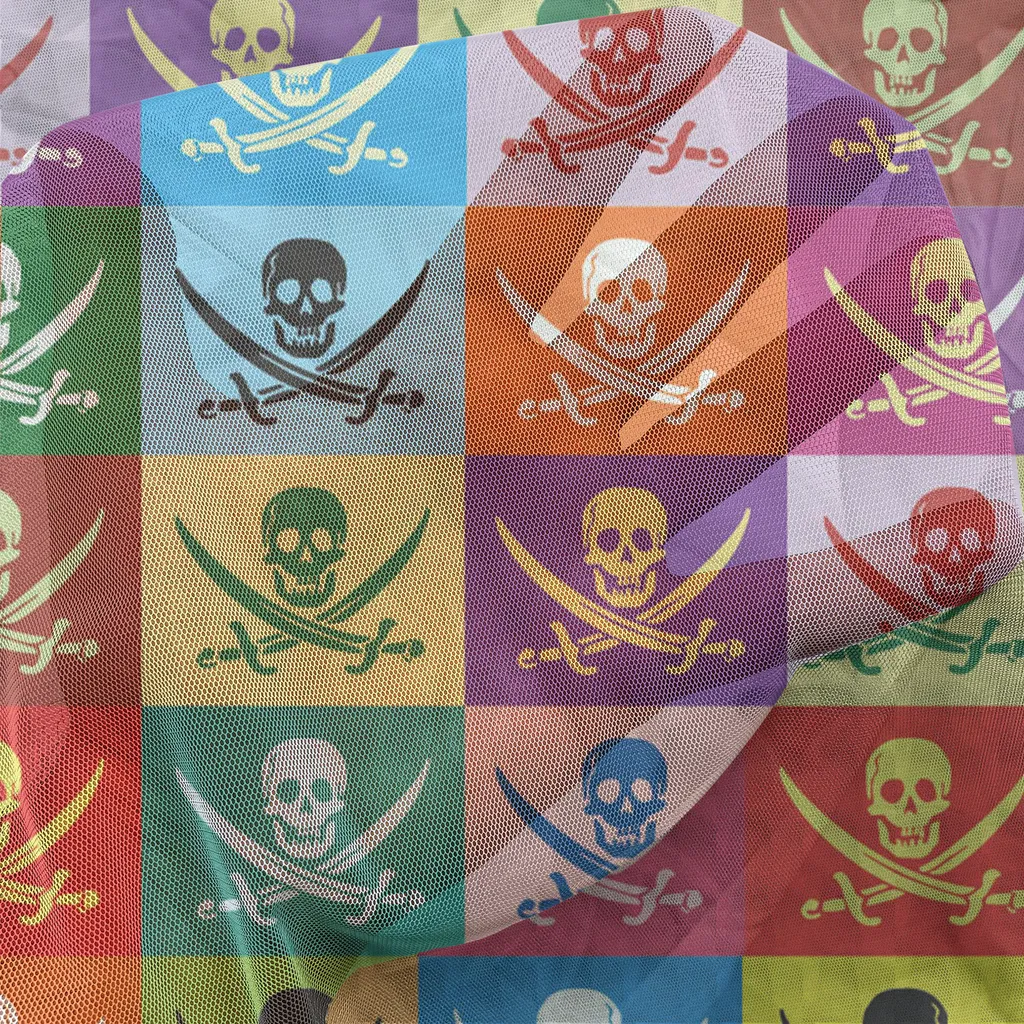 Décoration murale pirate pour chambre et salon tapisserie satin XL - 2