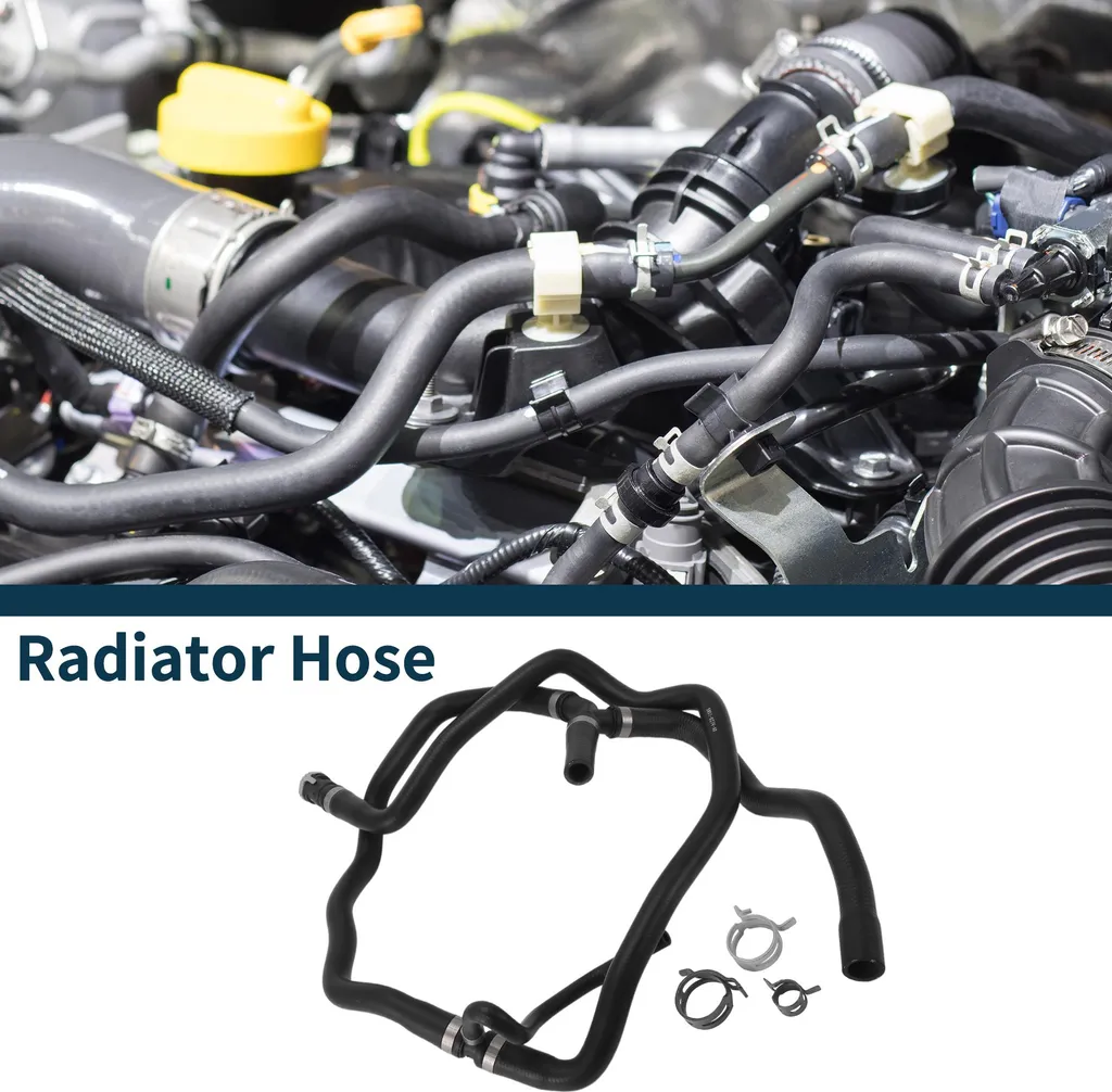 Durite Radiateur en Caoutchouc Noir pour Ford Focus 2007-2014 Haute Qualité