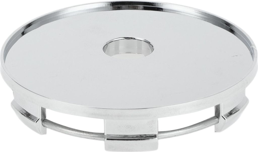 Universal Auto Radnabenabdeckung / Innere Felgenabdeckung Radkappen für die meisten Autos / Snap-in Kunststoff 65mm 2,56" OD / 1 Stück Chrom Silb...
