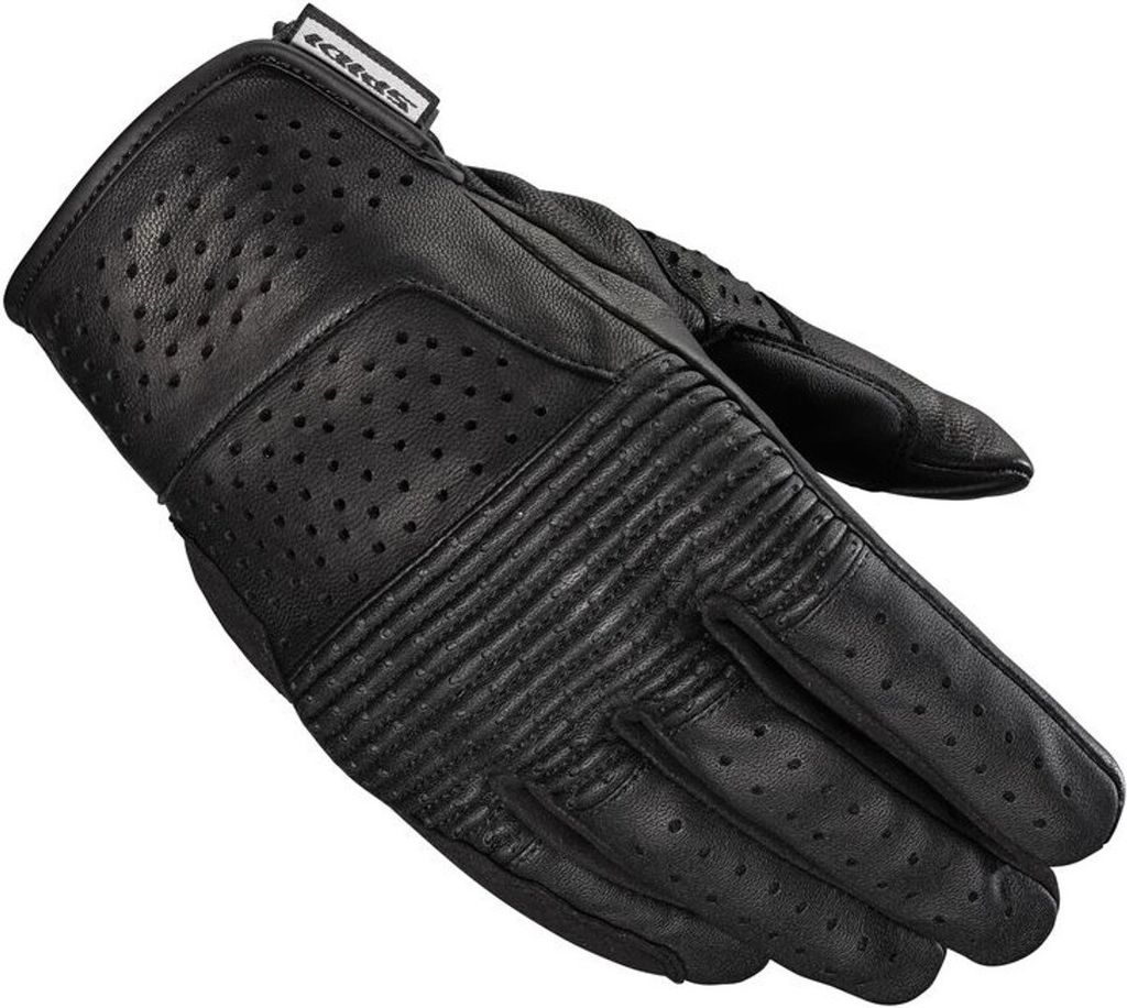 Spidi Rude Perforierte Motorradhandschuhe, schwarz, 2XL