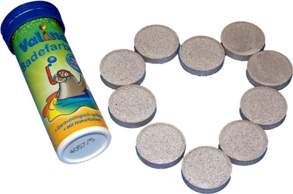 Valino Badefarben Tabletten BLAU 10er Produktbild 