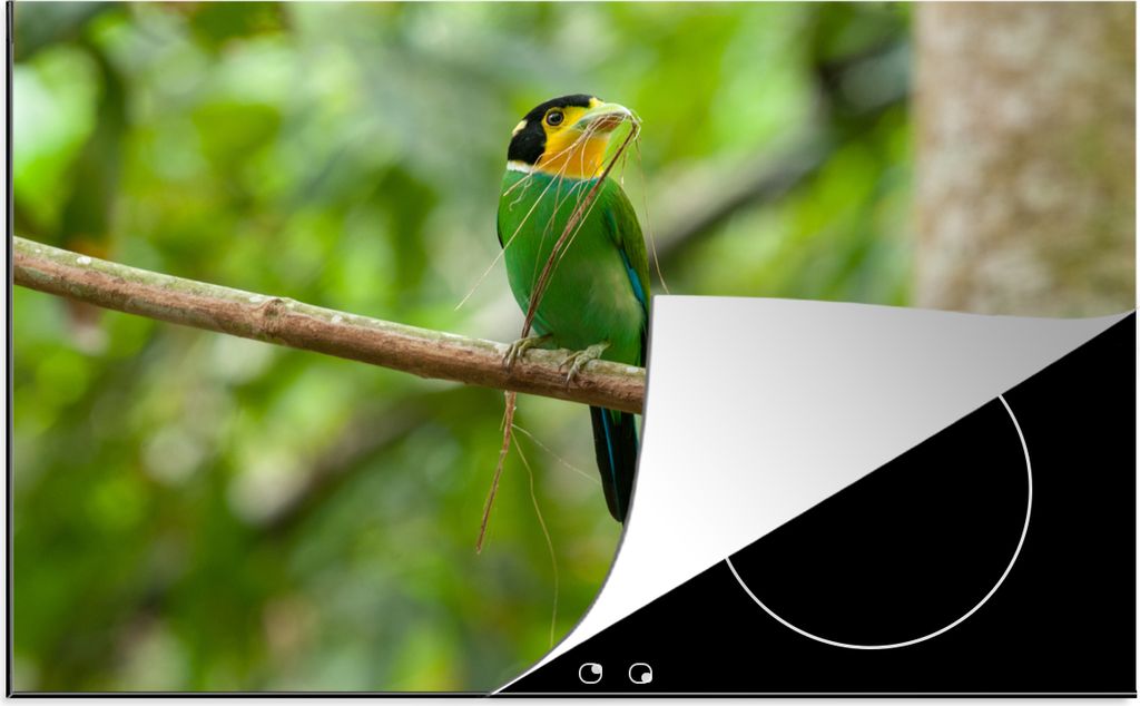 MuchoWow Herdabdeckplatte - Induktionsschutz - 80.2x52.2 cm - Herdabdeckung Matte von Vinyl - Vergrößert die Arbeitsfläche - Glaskeramikkochfe...