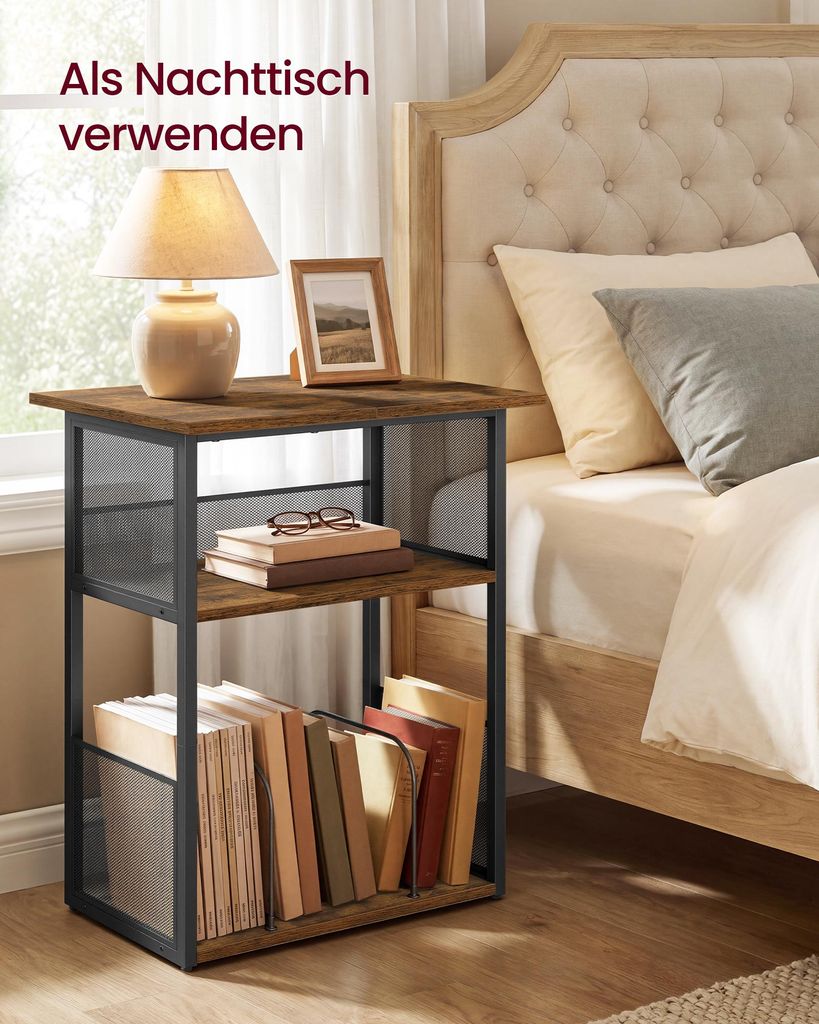 VASAGLE Plattenspieler Regal, HiFi Rack mit Schallplatten Produktbild 