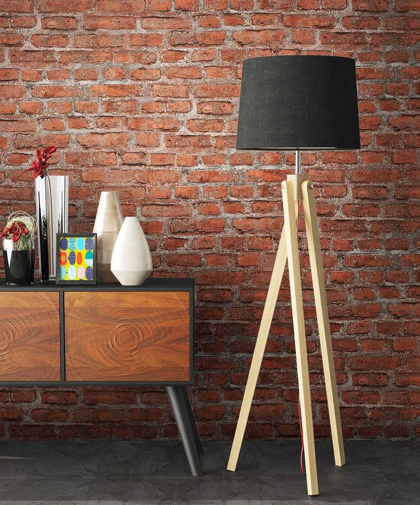 NEWROOM Tapete Bunt Vliestapete Mauer - Ziegelstein Modern Produktbild 