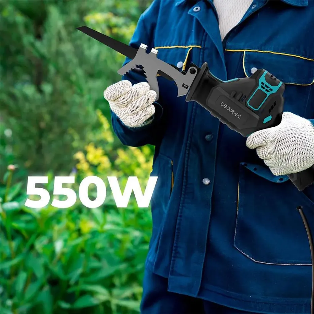 Scie sabre 1200W Cecotec Longflex argentée - Haute performance de coupe - 3
