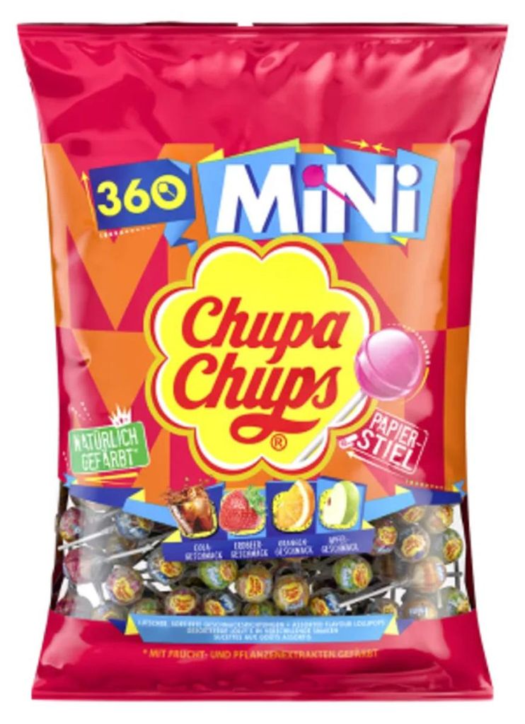 Chupa Chups Mini Lollipops 4 smaki lizaków w torebce Zdjęcie produktu 