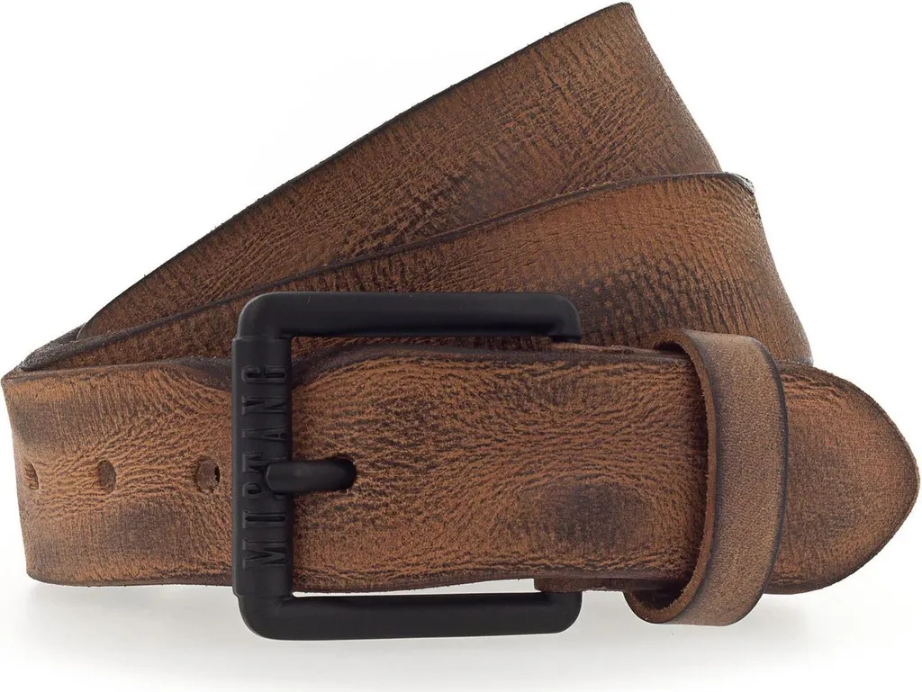 Cintura MUSTANG Pelle Marrone Cognac 40mm W90 - Offerta Limitata