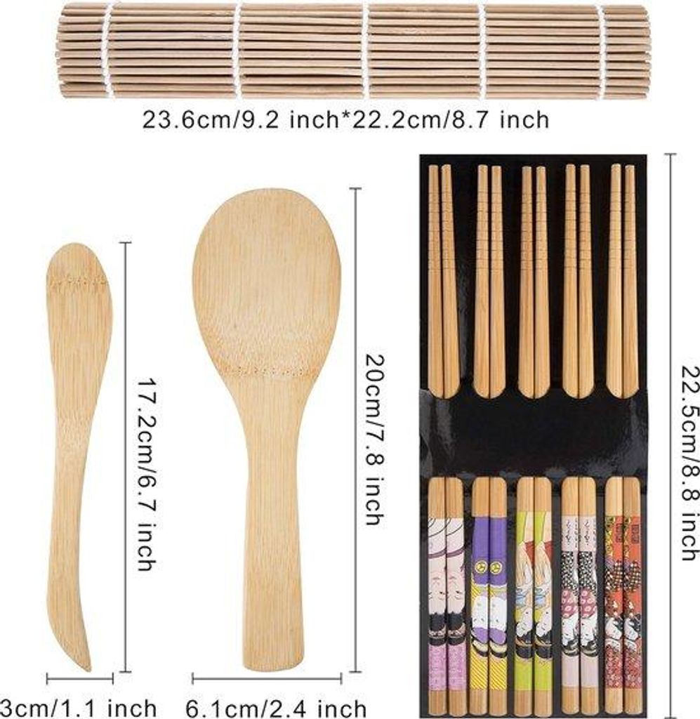 Japanischer Melamin-Sushi-Service - Qualitätssushi-Set