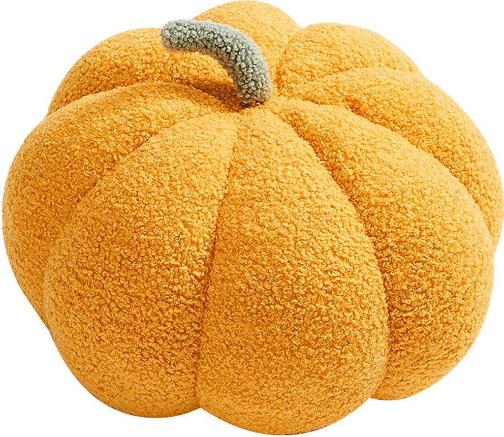 CANDeal 1 Stuck 35cm Kürbis-Dekokissen für Zuhause, Kindergartenfotografie, Halloween, dekoratives Kissen,Gelb