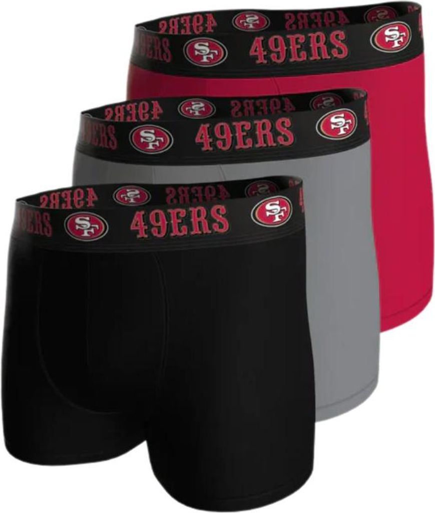 NFL San Francisco 49ers - Confezione da 3 boxer in cotone Immagine del prodotto 