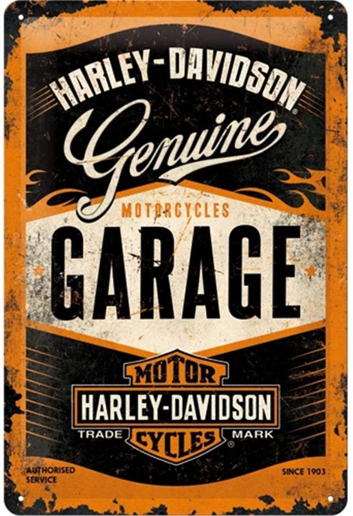 Nostalgic-Art - Plaque en métal 20 x 30cm - Harley-Davidson Image du produit 