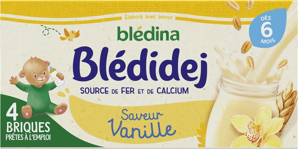 Babymilch und Müsli ab 6 Monaten Vanillegeschmack BLEDINA Produktbild 1