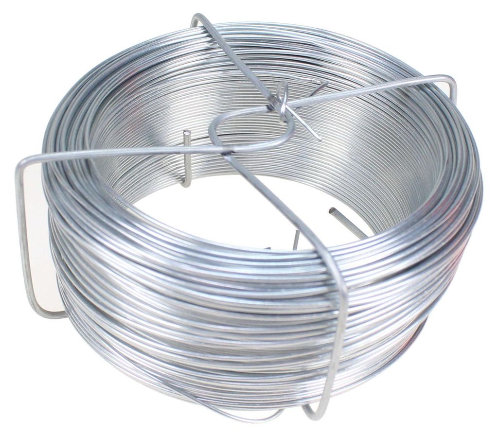 100m Draht Ø1mm VERZINKT Drahtspinne Bindedraht Wickeldraht Produktbild 