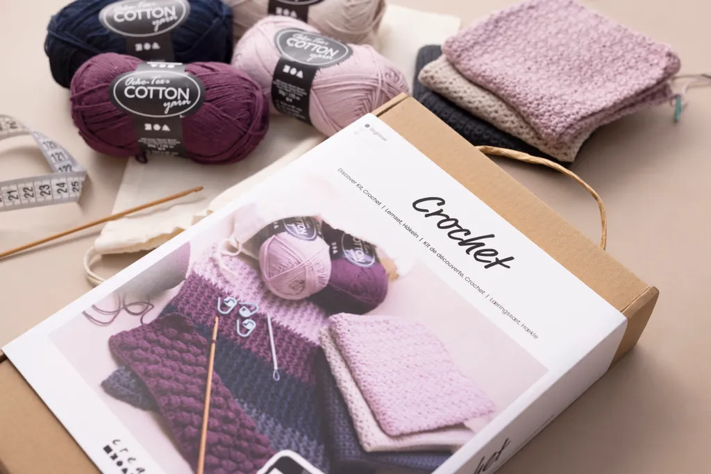 Ensemble de départ Crochet : Coffret Créatif pour apprendre pas à pas - 12