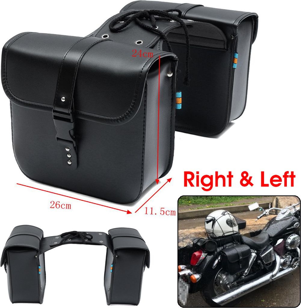 2x Motorrad Satteltasche Seiten Gepäcktasche Werkzeugtasche Universal