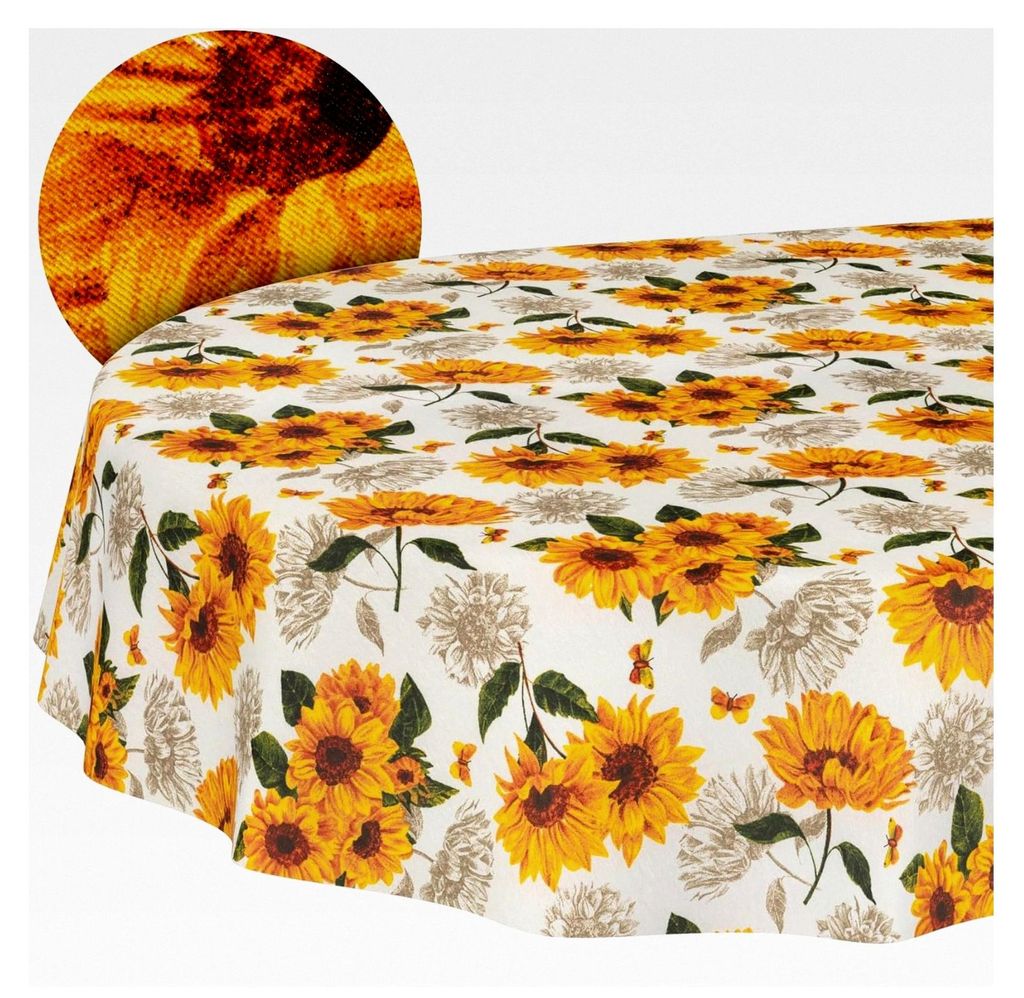 Abwaschbare Tischdecke mit Lotuseffekt aus Baumwolle und Polyester, schmutzabweisend, für den Außenbereich, oval, 200x140cm