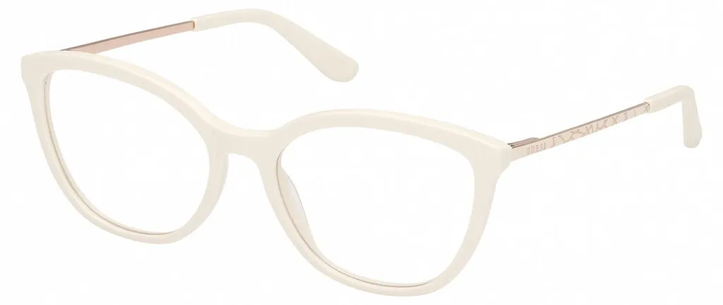 Lunettes Guess GU50171 Blanches 55mm : Monture légère en Acétate Premium