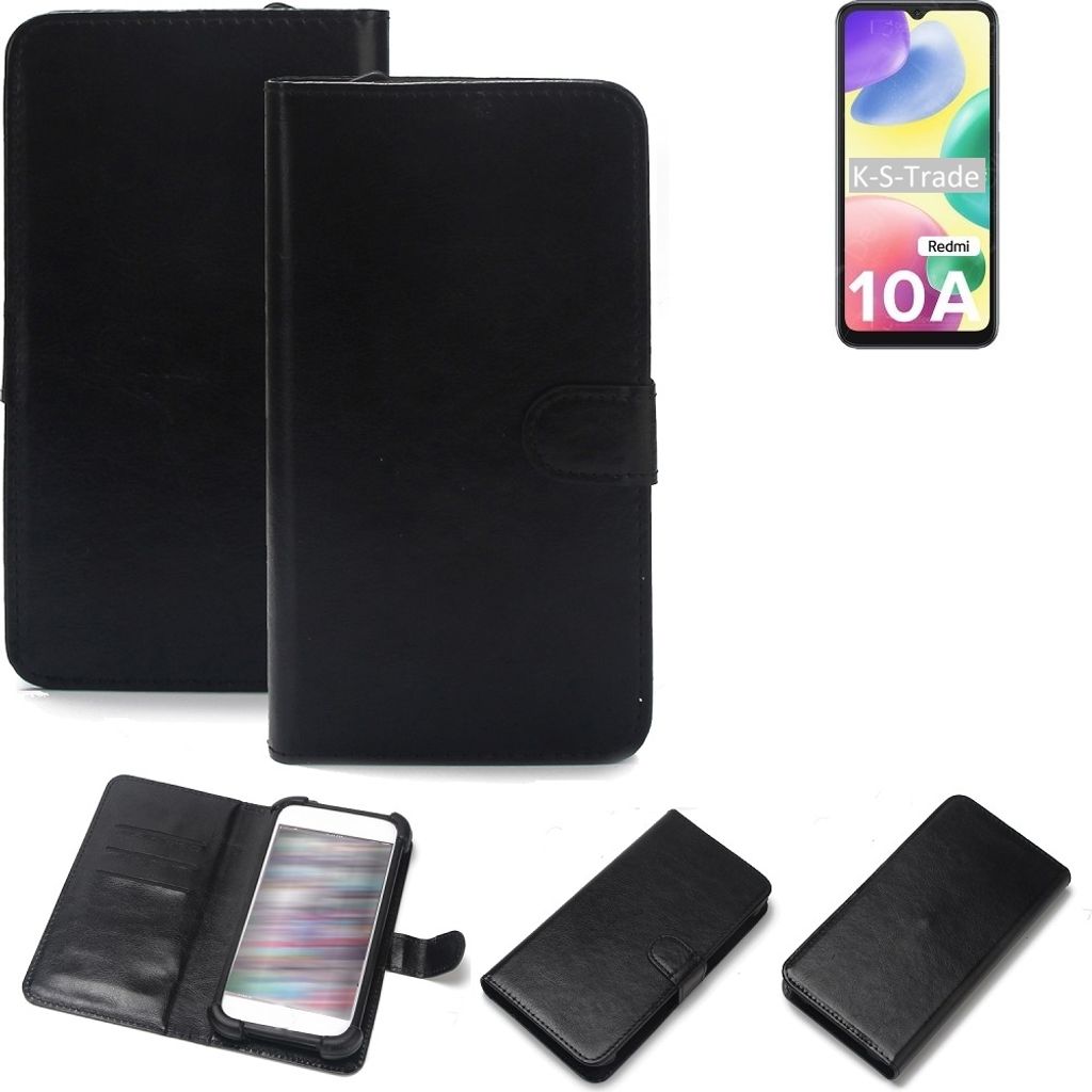K-S-Trade Handyhülle Schutzhülle kompatibel mit Xiaomi Redmi 10A Handy Schutz Hülle Handyhülle Bumper schwarz 1x