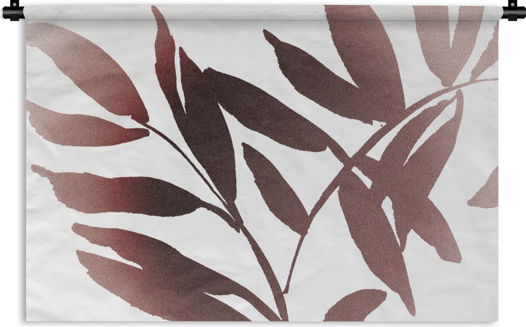 MuchoWow Wandteppich Wandbehang Blättern - Design - Abstrakt 150x100 cm Tapisserie Dekoration Wandtuch - Waschbar - Tapisserien - Wand-Decke