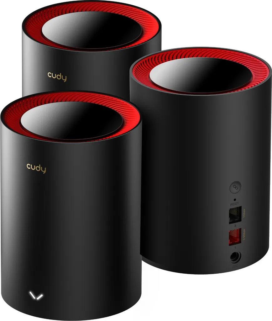 Cudy M3000 Pack de 3 Système Wi-Fi 6 Mesh AX3000 avec Port 2,5G Rapide