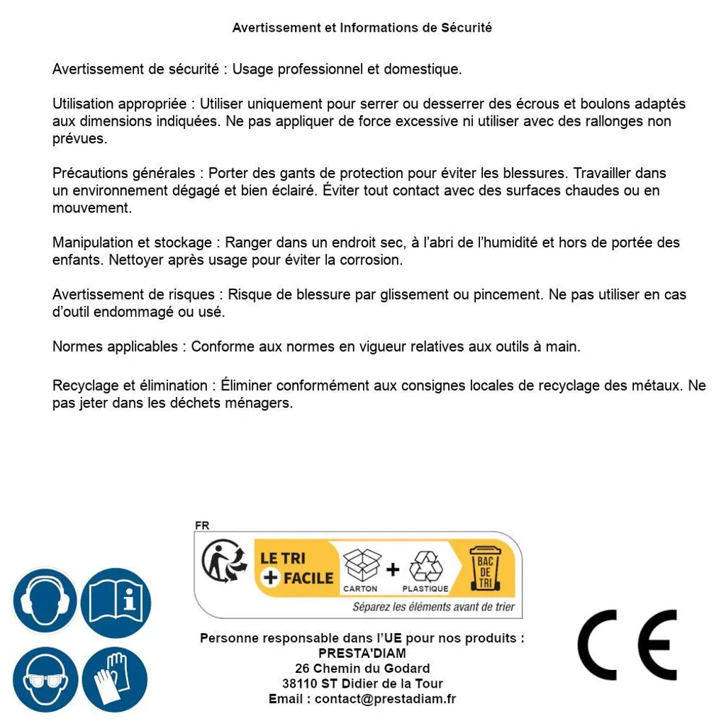 Clé à Cliquet 12/13 mm D-Work Précise en Acier pour Zones Difficiles - 9