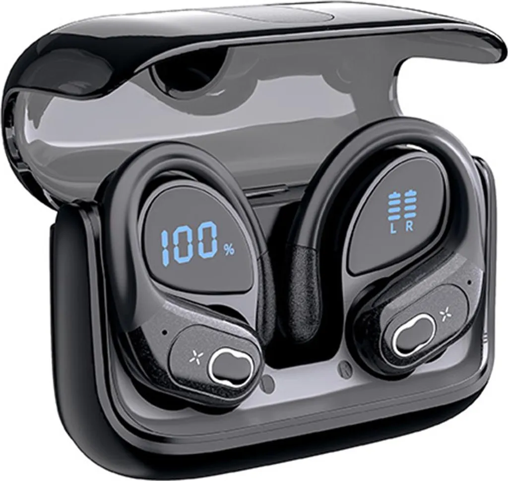 Bluetooth-Knochenschallkopfhörer Ohrbügel – 8h Akkulaufzeit, wasserdicht, Hi-Fi Stereo für Sport