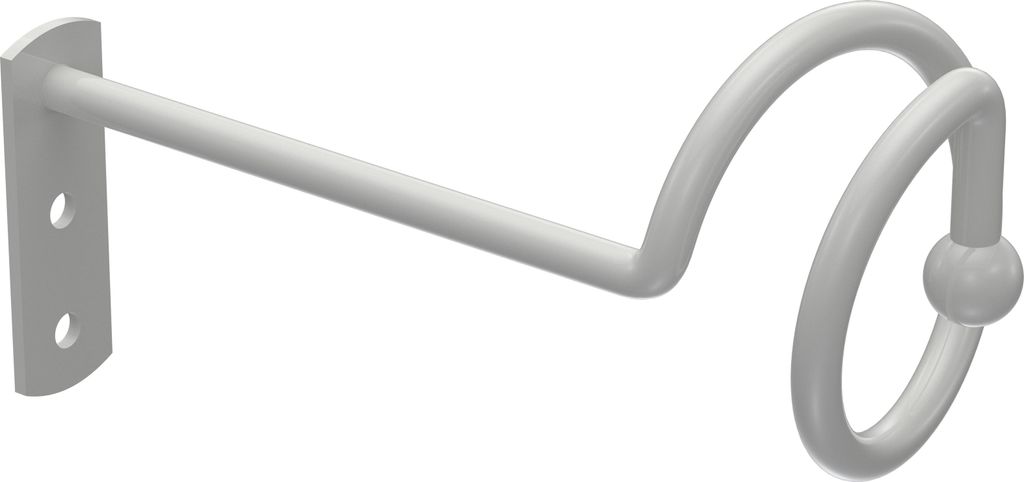 Interdeco Drapierhaken / Gardinen-Dekohaken Weiß, Pack. 1 Produktbild 