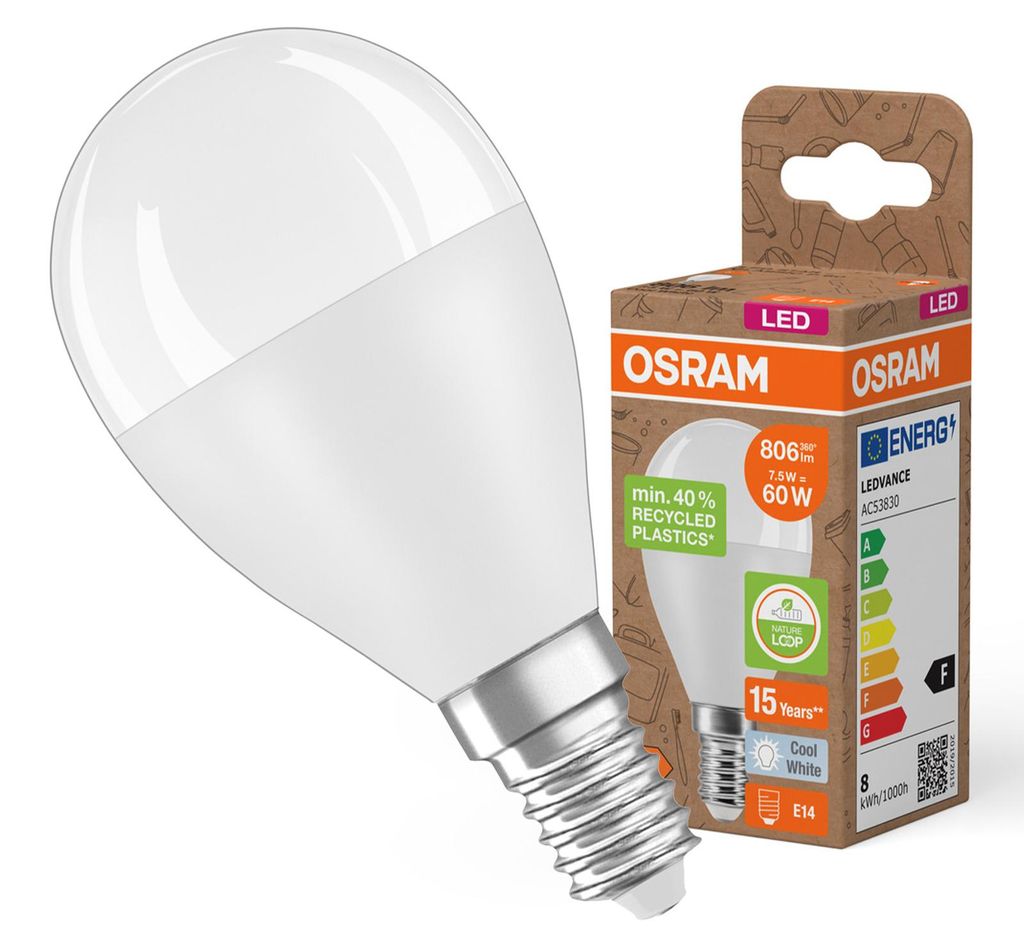 Osram LED SUPERSTAR+ CLASSIC A Frosted 65 non-dim 9W/827 Immagine del prodotto 