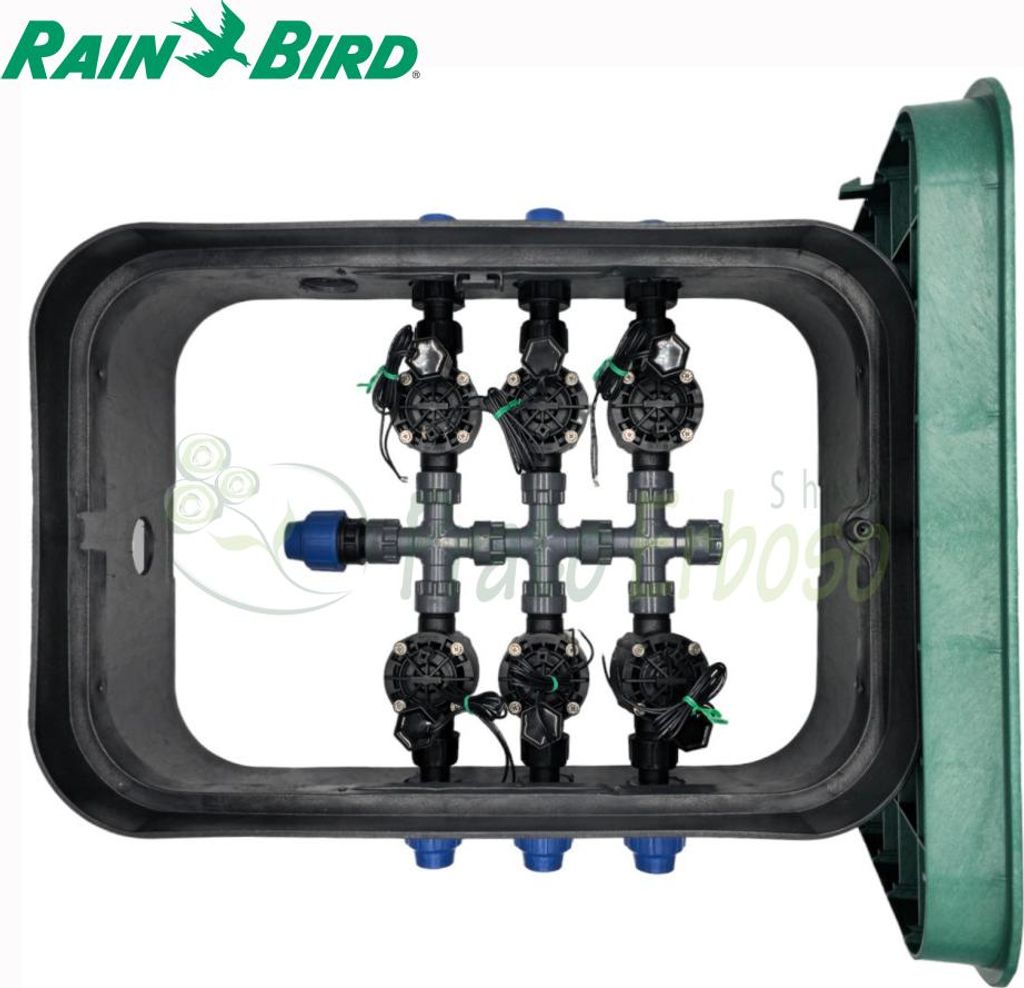 PA-HV-6 - 1" 6-Zonen-Ventilkasten mit Rain Bird Komponenten