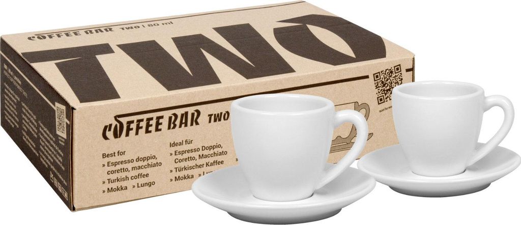KÖNITZ 2er Set Coffee Bar TWO Espressotasse mit Untertasse Produktbild 