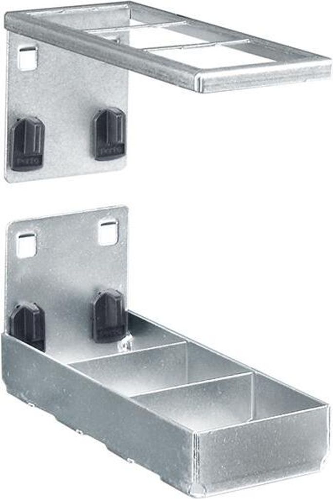 Kombihalter oben B55xT150 mm 3 Aufnahmen für Lochplatten