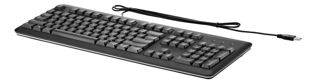 HP USB-Tastatur Dänisch Schwarz, QY776AA#ABY