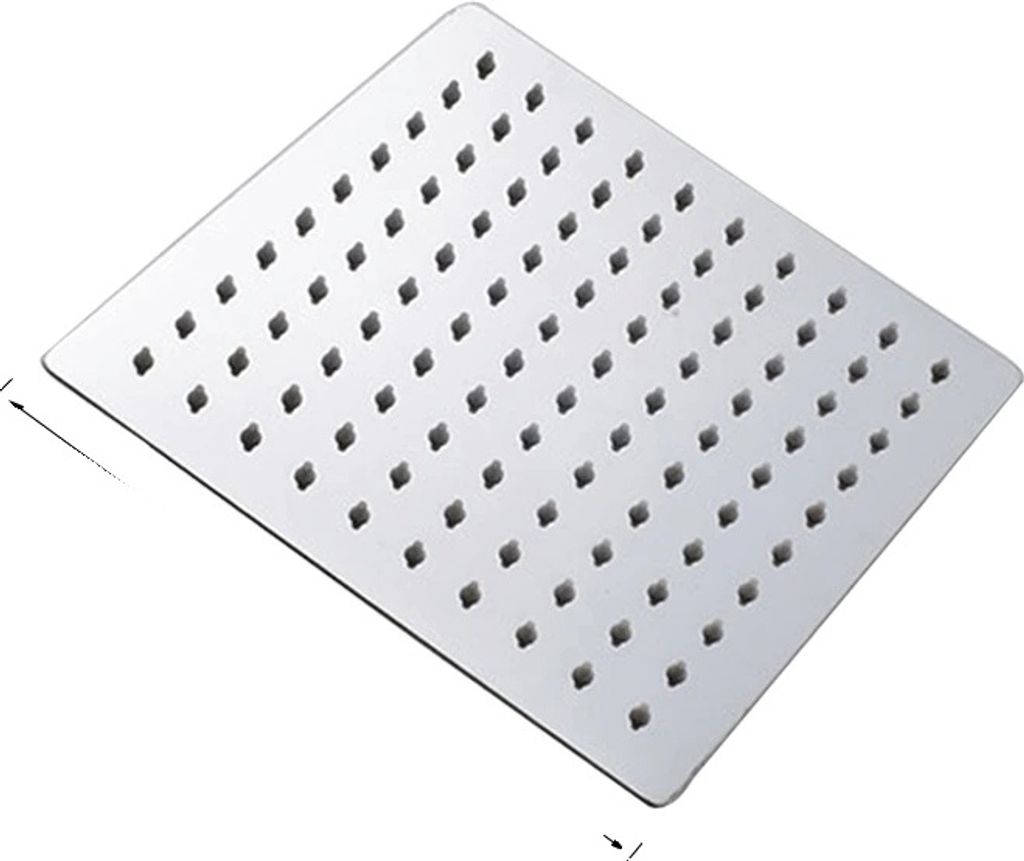 LED Regendusche, verchromt, 16 Zoll Größe, Chrome 16 Zoll