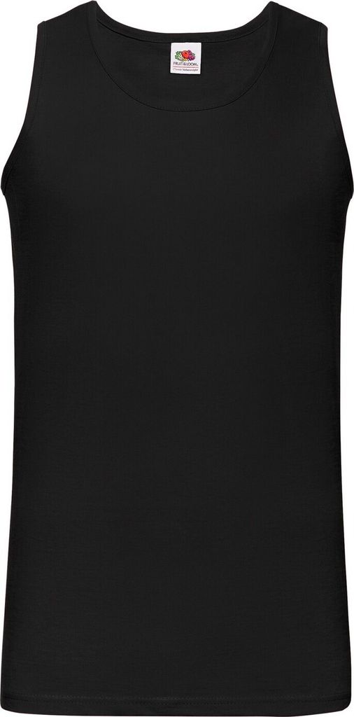 Fruit of the Loom - "Valueweight Athletic" Ärmelloses Oberteil für Herren/Damen Uni RW10125 (XL) (Schwarz)