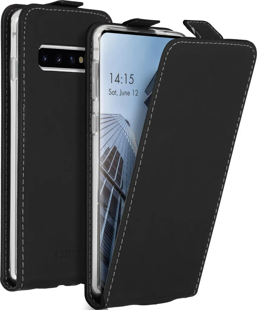 Accezz Flip Case Samsung Galaxy S10 Nero | Eleganza Senza Tempo e Sicurezza