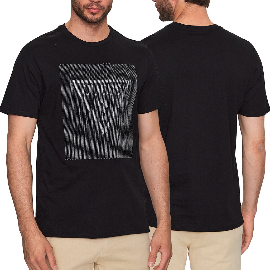 Guess Herren-T-Shirt, schwarz, M3YI91K9RM1-JBLK M